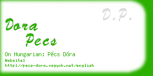 dora pecs business card