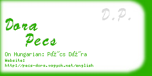 dora pecs business card